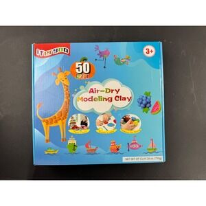 ifergoo 50 Color Air-Dry Modeling Clay Kit Non-Toxic Super Light NT-5 26oz 750g